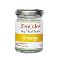 ราคา เทียนหอม อโรม่า SenOdos เทียนหอมไขถั่วเหลือง กลิ่นส้ม ขนาด 45 กรัม (Y007992)