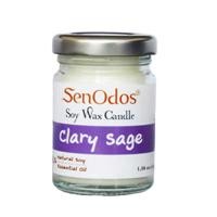 ราคา เทียนหอม อโรม่า เทียนหอมไขถั่วเหลืองแท้ เกรดอเมริกา กลิ่นแครี่เสจ 45 g (Y008001)