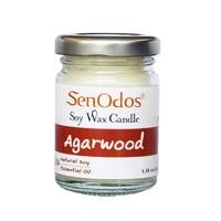 ราคา เทียนหอมอโรม่า SenOdos เทียนหอมไขถั่วเหลือง กลิ่นไม้หอมกฤษณา ขนาด 45 กรัม (Y008008)