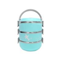 ราคา ปิ่นโตเก็บความร้อน RRS 3 ชั้น 2.1 ลิตร รุ่น season สีฟ้า (Y008352)