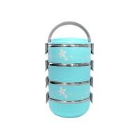 ราคา ปิ่นโตเก็บความร้อน RRS 4 ชั้น 2.8 ลิตร รุ่น season สีฟ้า (Y008355)