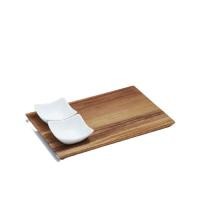 ราคา MYE ชุดถ้วยเซรามิคใส่อาหาร 2 ใบ พร้อมถาดเสิร์ฟ CP21D7 (Y009996)