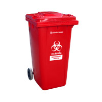 ราคา ถังขยะเทศบาล COMBI WARE 240G-19-RED สีแดง ขนาด 240 ลิตร แบบไม่มีเท้าเหยียบ (Y013539)