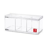 ราคา กล่องเหลี่ยมใส 3 ช่อง NNH รุ่น BB01033BB ความจุ 1,200 ม (Y025824)