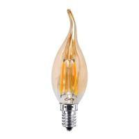 ราคา หลอดวินเทจทรงเปลวเทียน LED 4 วัตต์ Warm White HI-TEK รุ (Y035441)