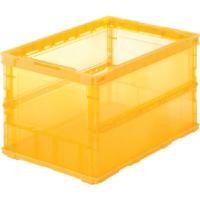 ราคา TRUSCO กล่องพลาสติกพับได้ รุ่น TSK-O50B(OR)_OR สีส้มใส 52.7 ลิตร (Y099946)