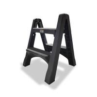 ราคา PYRAMID บันไดพลาสติก รุ่น LD 12602 สีเทา 2 ขั้น พับได้ (YA04587)