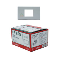 ราคา CHANG ฝาหน้ากาก2ช่องกลาง FA-205 สีขาว 10 ชิ้น/กล่อง (YA25278)