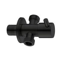 ราคา KASSA สต๊อปวาล์วสเตนเลส 2 ทางน้ำออก รุ่น KS-5080B-2 สีดำ (YC02106)