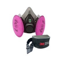 ราคา 3M หน้ากากครึ่งหน้าไส้กรองคู่ รุ่น 6200 SIZE M พร้อมแผ่นกรอง 2097 P100 (2 ชิ้น) (YC54843)