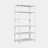 ราคา ICONIC ชั้นเหล็กวางของ 6 ชั้น รุ่น MSR-36 ขนาด 3 ฟุต สีขาว (YD18802)