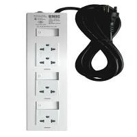 ราคา รางปลั๊กไฟ 4 ช่อง 3 สวิตซ์ 3 เมตร 3500W 16A ยูนิค P414-1 สีดำ-ขาว (Y091470)