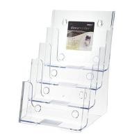 ราคา DEFLECT-O กล่องใส่โบรชัวร์ 4 ชั้น A5 แนวตั้ง สีใส ขนาด 16.5x15.9x25.4 ซม. (2002860)