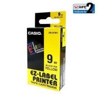 ราคา CASIO เทปพิมพ์อักษร ขนาด 9 มม. ความยาว 8 ม. พื้นเหลือง ตัวอักษรสีดำ (8060970)
