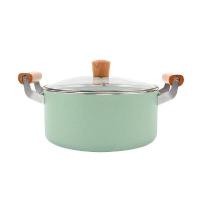 ราคา KASSA HOME หม้อหูเคลือบเซรามิกพร้อมฝาแก้ว 24 ซม. รุ่น ED-0109 สีฟ้า ขนาด 33.5 x 24 x 17 ซม. (YA35261)