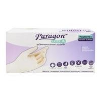 ราคา ถุงมือยาง Latex มีแป้ง PARAGON รุ่น 75-255328 ขนาด L (แพ็ค 100 ชิ้น) สีขาว (Y047749)