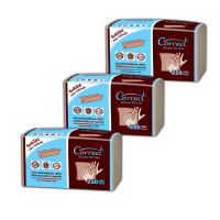 ราคา CORRECT กระดาษสีน้ำตาล หนา 2 ชั้น ขนาด 250 แผ่น x 3 (YA39864)