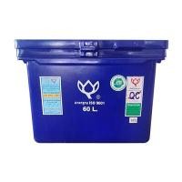 ราคา ตู้แช่ขาเตี้ยมีบานพับพร้อมมือจับ ดอกบัว รุ่น LF-60 ขนาด 60 ลิตร สีน้ำเงิน (Y074747)