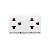 ราคา PHILIPS เต้ารับคู่มีกราวด์ รุ่น LEAF สีขาว (YB24698)