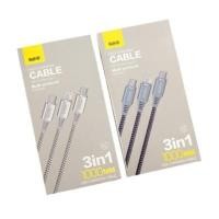 ราคา SANDI สายชาร์จ 3 IN 1 รุ่น X-5 ขนาด 1 เมตร สีคละ (YD20283)