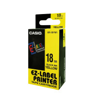 ราคา CASIO เทปพิมพ์อักษร รุ่น XR-18YW พื้นเหลือง ขนาด 18 มม. (8061090)