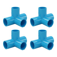 ราคา THAI PIPE ข้อต่อสี่ทางตั้งฉาก PVC ขนาด 1 นิ้ว (แพ็ค 4 ชิ้น) (YA05972)