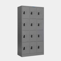 ราคา ICONIC ตู้ล็อกเกอร์ 12 ประตู รุ่น MLK-12 สีเทา ขนาด 91.4x45.7x183 ซม. (YA10749)
