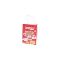 ราคา Good Box Pack ถุงกระดาษขาว ไซส์S 13x8x18cm ลายRedbearhappy 100 ใบ (YA13997)
