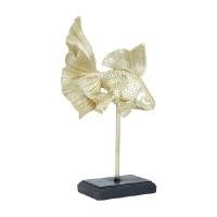 ราคา INDEX LIVING MALL รูปปั้นปลาทอง รุ่นโคเมท ขนาด 18 นิ้ว - สีทอง/ดำ (YA28894)