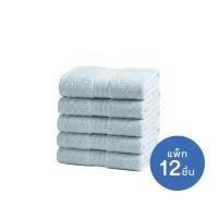 ราคา MIDAS ผ้าขนหนู รุ่น BASIC LIVING สีฟ้าอ่อน ขนาด 27x54 นิ้ว (แพ็ค 12 ผืน) (YD19806)