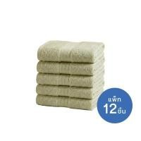 ราคา MIDAS ผ้าขนหนู รุ่น BASIC LIVING ขนาด 27x54 นิ้ว (แพ็ค 12 ชิ้น) สีเขียวอ่อน (YD19808)