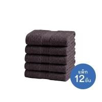 ราคา MIDAS ผ้าขนหนู รุ่น BASIC LIVING สีเทาดำ ขนาด 27x54 นิ้ว (แพ็ค 12 ชิ้น) (YD19810)