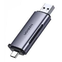 ราคา UGREEN การ์ดรีดเดอร์ USB-C + USB-A to TF/SD 3.0 รุ่น 50706 สีเทา (4096154)