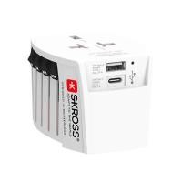 ราคา SKROSS ปลั๊กแปลงไฟ Universal Adapter รุ่น MUV USB (AC) (1.302968) สีขาว (YD20837)