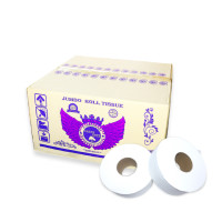 ราคา GREEN SAFE กระดาษทิชชูม้วนใหญ่ 2 ชั้น 300 ม. อัดลาย (12 ม้วน/ลัง) (YC08115)