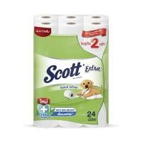 ราคา SCOTT กระดาษชำระ รุ่น Extra ยาว 2 เท่า (แพ็ค 24 ม้วน) (0000131)
