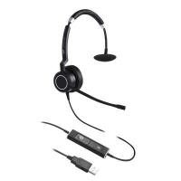ราคา VT ชุดหูฟังมีไมค์แบบหูเดี่ยว รุ่น VTX100 MONO USB สำหรับ Computer &amp; Notebook (YA40293)