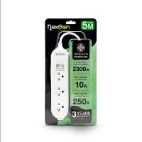 ราคา NEXGEN ปลั๊กไฟ 1 สวิตช์ 3 ช่อง รุ่น NG-130 สีขาว สายไฟยาว 5 เมตร (YB98907)