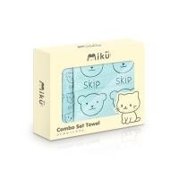 ราคา MIKU ชุดเซ็ตผ้าขนหนู รุ่น CW-600 ลายหมี สีฟ้า (ชุด 2 ชิ้น) (YD09002)