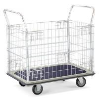 ราคา HL-113N รถเข็นพื้นเหล็กชั้นเดียว มือจับ 2 ข้าง มีคอกล้อ (Y010334)