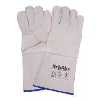 ราคา ถุงมือหนังบุเส้นใยกันความร้อน ชาเก้ สีธรรมชาติ ยาว 14นิ้ว ไซส์L 1คู่ มาตรฐานEN388 EN407 ถุงมือช่าง ถุงมือเชื่อม เชื่อมไฟฟ้า เชื่อมอาร์กอน ถุงมือป้องกันความร้อน กันสะเก็ดไฟ (YA03212)