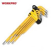 ราคา ชุดประแจแอลหกเหลี่ยม WORKPRO ชุดประแจหกเหลี่ยม (หัวบอล / หัวทอร์ค) - WP222008 (YA16993)