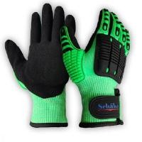 ราคา ถุงมือกันกระแทก ขอบรัดตีนตุ๊กแก ผ้ากันบาดระดับ5 ชาเก้ IMP02 สีเขียว XL 1คู่ (YA17181)