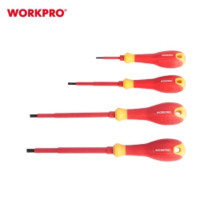 ราคา WORKPRO ไขควงหุ้มฉนวน VDE ปากแบน PH1X100 มม. (YA17994)