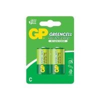 ราคา GP BATTERY ถ่านคาร์บอน Cabon Zinc Greencell Size C x2 (10 แพ็ค) (YA26011)