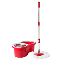 ราคา MEDILA ถังปั่นและไม้ถูพื้น ตะกร้าปั่นแห้งสแตนเลส SPIN MOP รุ่น CLEANING0019-RD สีแดง (YA37496)