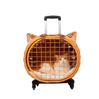 ราคา THAI SUN SPORT กระเป๋าเดินทางใส่สัตว์เลี้ยงไม้หวาย รุ่น PET0037 (YB95343)