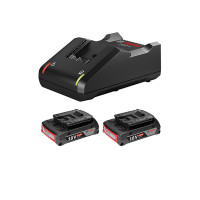 ราคา BOSCH ชุดแบตเตอรี่ รุ่น 18V 2.0Ah 2 ก้อน พร้อมแท่นชาร์จ (YC85224)