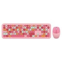 ราคา MOFII ชุดเมาส์และคีย์บอร์ดไร้สาย รุ่น LOLLIPOP สีชมพู (YD21014)