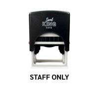 ราคา SANDKING ตรายางหมึกในตัว ข้อความ STAFF ONLY ขนาด 47x18 มม. สีดำ (YC39380)